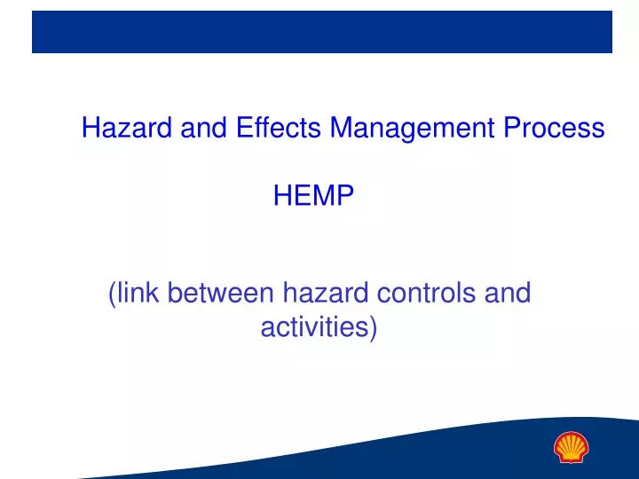 link between hazard controls and activities