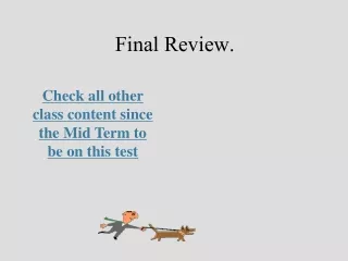 Final Review.
