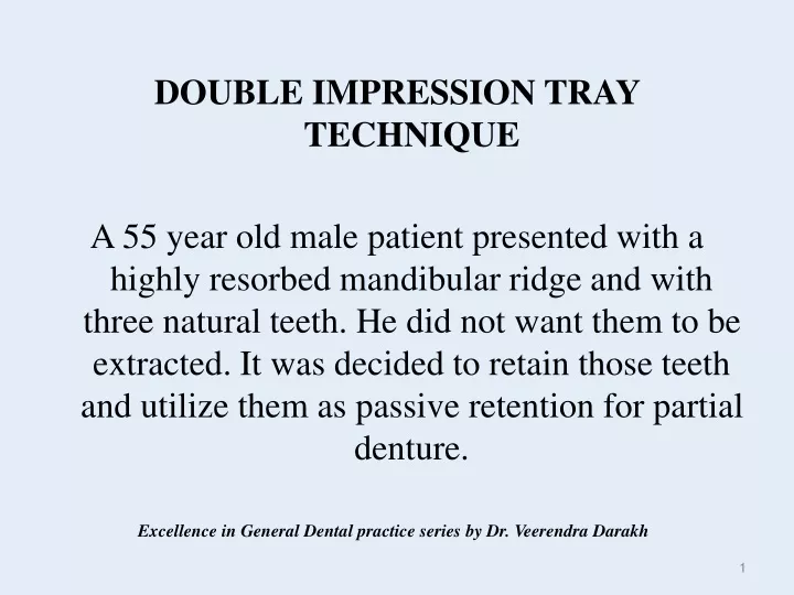 excellence in general dental practice series