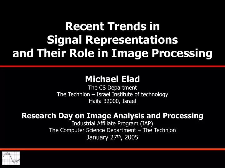 recent trends in signal representations and their