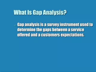What Is Gap Analysis?