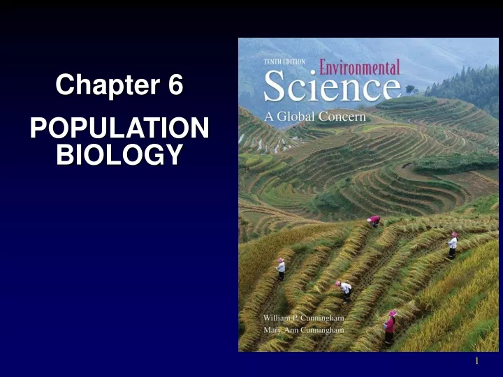 chapter 6 population biology