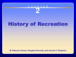 Chapter 2 History of Recreation