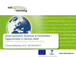 Socio-economic Sciences &amp; Humanities –  Opportunities in Horizon 2020