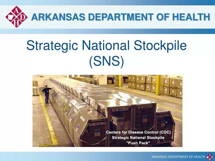 strategic national stockpile sns