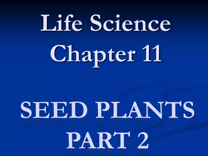 life science chapter 11