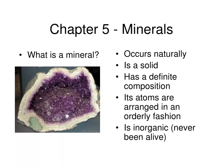 chapter 5 minerals
