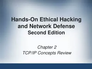 hands on ethical hacking and network defense second edition