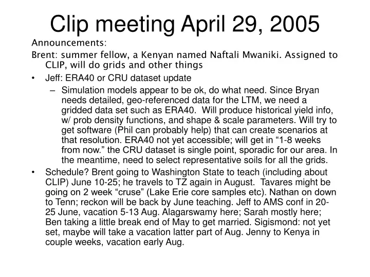 clip meeting april 29 2005