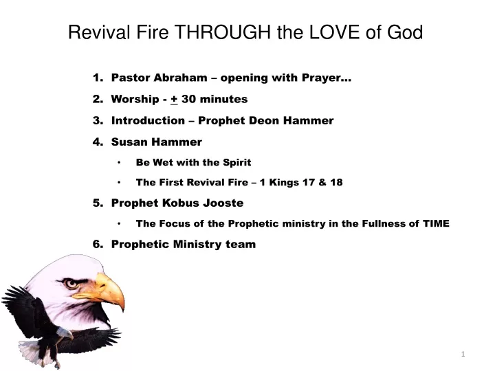 revival fire through the love of god