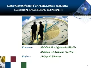 King Fahd University of Petroleum &amp; Minerals ELECTRICAL ENGINEERING DEPARTMENT