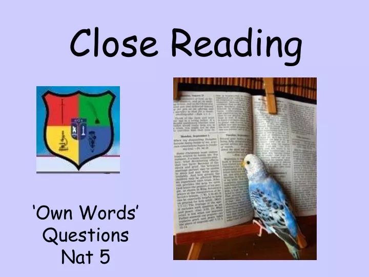 close reading