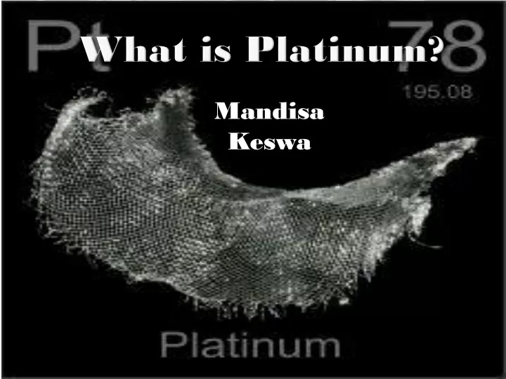 what is platinum