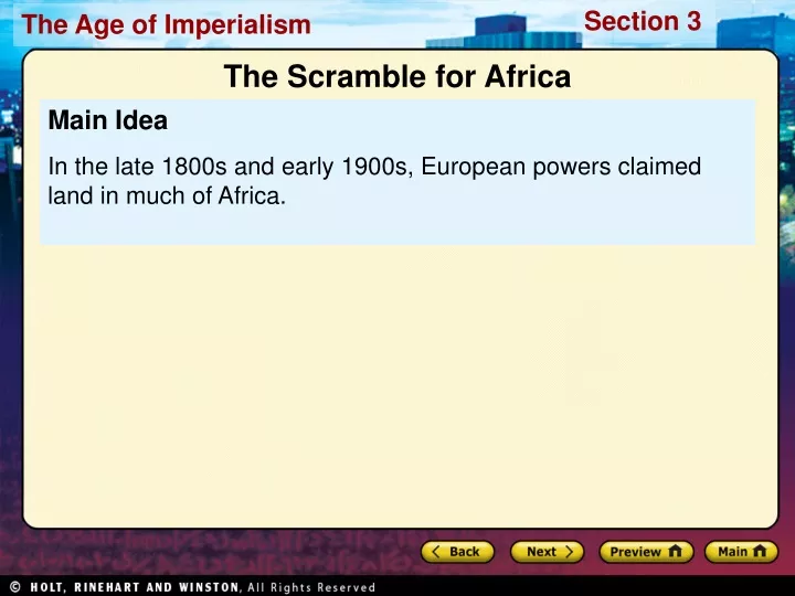 the scramble for africa