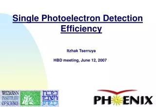 Single Photoelectron Detection Efficiency