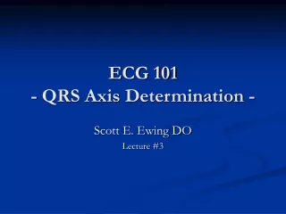 ECG 101 - QRS Axis Determination -