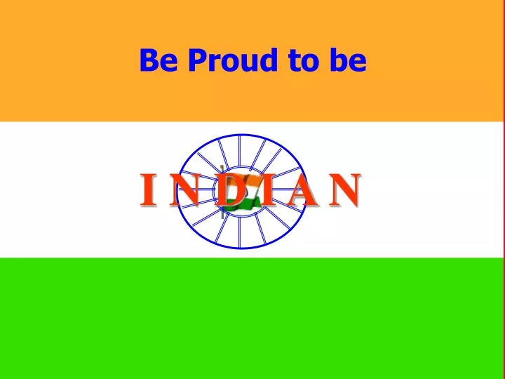 be proud to be