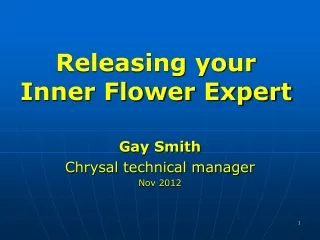 Releasing your Inner Flower Expert