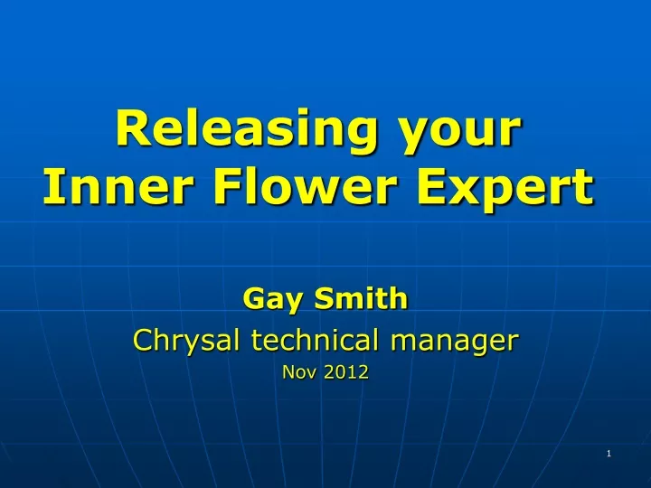 releasing your inner flower expert