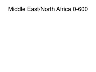 Middle East/North Africa 0-600