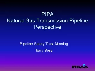 PIPA Natural Gas Transmission Pipeline Perspective