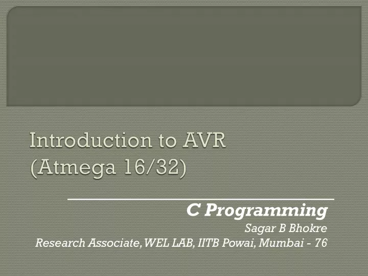 introduction to avr atmega 16 32