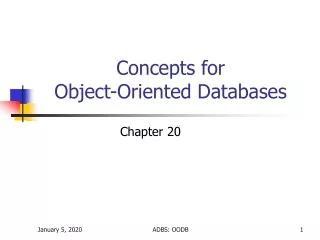 Concepts for  Object-Oriented Databases