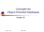 Concepts for  Object-Oriented Databases - slide 1