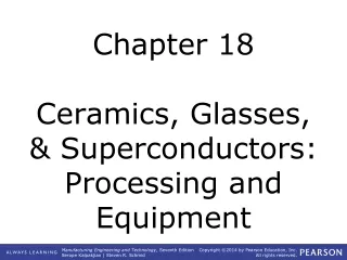 Chapter 18 Ceramics, Glasses, &amp; Superconductors: Processing and Equipment