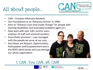 CAN – Compass Advocacy Network; Our Foundations as an ‘Advocacy Service’ in 1996;