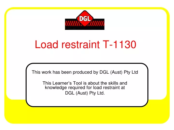 load restraint t 1130