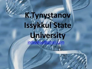 K.Tynystanov  Issykkul State University