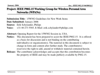 Project: IEEE P802.15 Working Group for Wireless Personal Area Networks (WPANs)