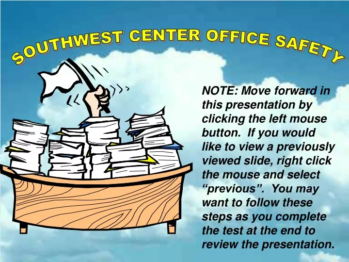 southwest center office safety