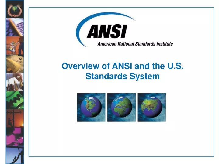 overview of ansi and the u s standards system