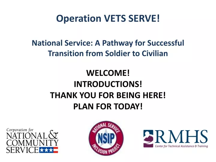 operation vets serve national service a pathway for successful transition from soldier to civilian