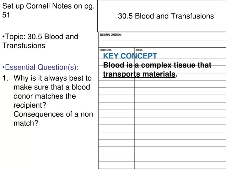 30 5 blood and transfusions