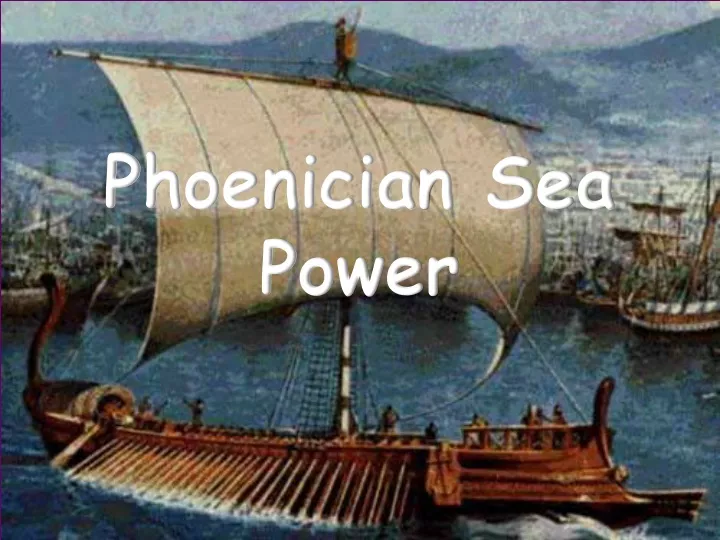 phoenician sea power