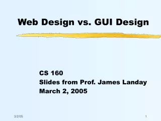 Web Design vs. GUI Design