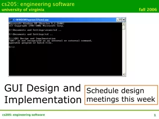 cs205: engineering software university of virginia						        fall 2006