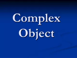 Complex  Object