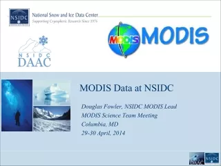 MODIS Data at NSIDC
