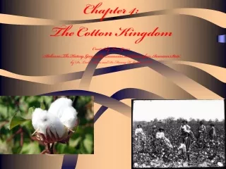 Chapter 4:  The Cotton Kingdom Created by Tara Green