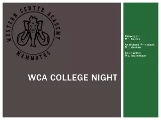 WCA College NIGHT