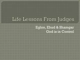 Life Lessons From Judges