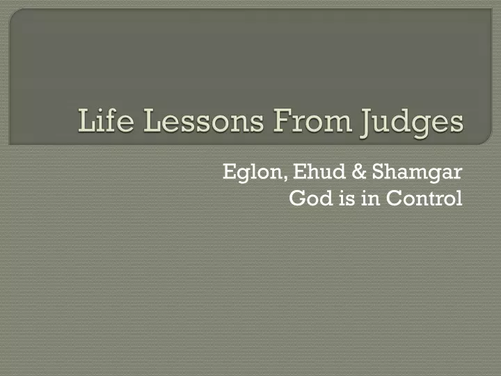life lessons from judges