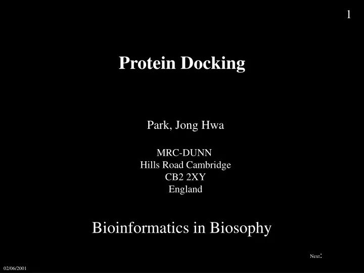 protein docking