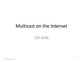 Multicast on the Internet