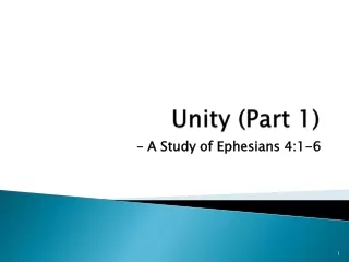 Unity (Part 1)