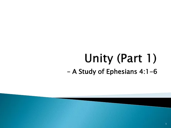 unity part 1